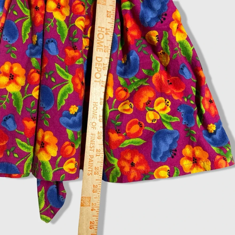 Popsicle Floral Dress Kids 3T Pink Vintage Cottagecore Eclectic Retro Boho